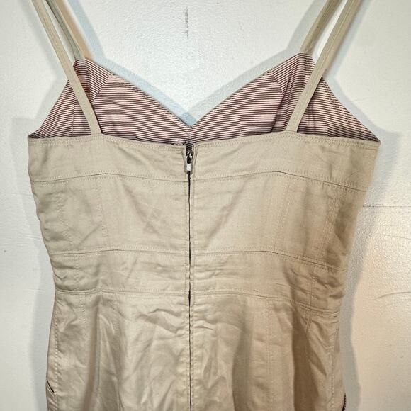Marc Jacobs khaki sleeveless dress womans size 2 preppy capsule neutral - Picture 10 of 14
